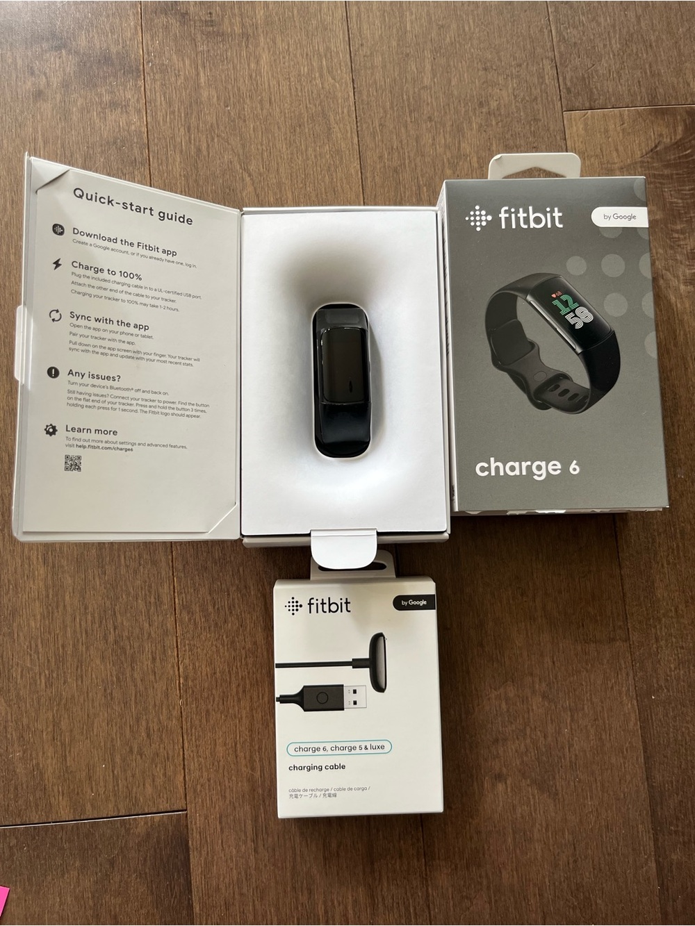 Fitbit Charge 6 With New Charger